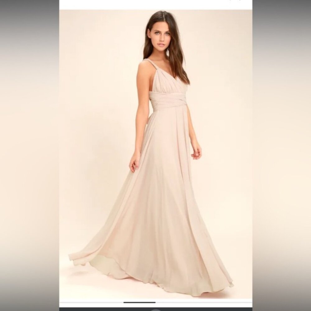 Carte Blanche Blush Pink Maxi Dress